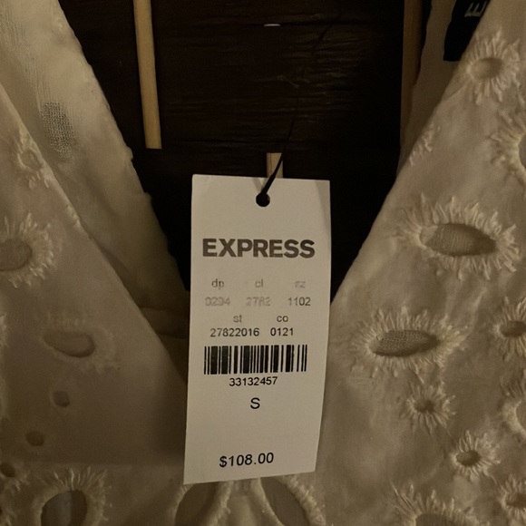 NWT Express Backless Eyelet Dress - Picture 7 of 7
